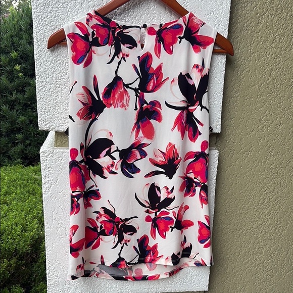 Ivanka Trump Pink and Black Sleeveless Blouse - Picture 5 of 7